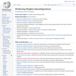 Wuthering Heights (disambiguation)