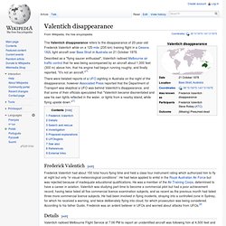 Valentich disappearance