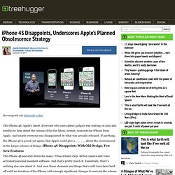 iPhone 4S Disappoints, Underscores Apple's Planned Obsolescence Strategy