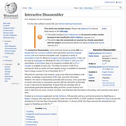 Interactive Disassembler