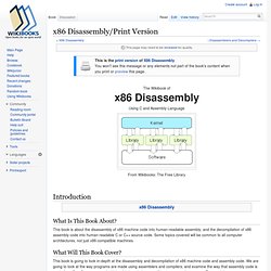 x86 Disassembly/Print Version