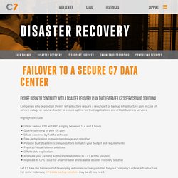 Disaster Recovery DRaaS and Business Continuity Solutions