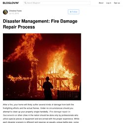 Disaster Management: Fire Damage Repair Process