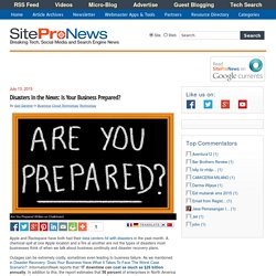Disasters In the News: Is Your Business Prepared?