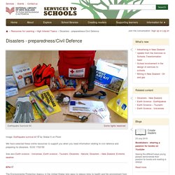 Disasters - preparedness/Civil Defence