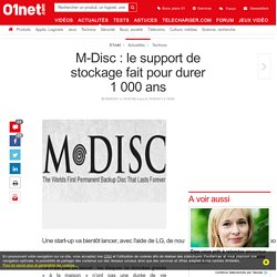 M-Disc : le support de stockage fait pour durer 1 000 ans