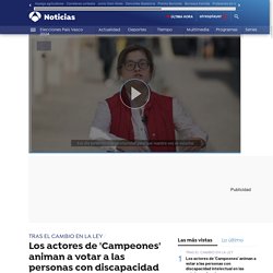 Los actores de 'Campeones' animan a votar a las personas con discapacidad intelectual en las próximas elecciones europeas