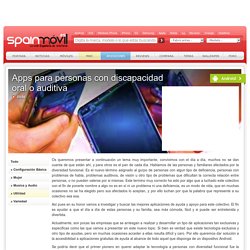 Apps para personas con discapacidad oral o auditiva - Android - SpainMóvil.es