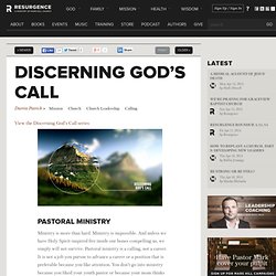 Discerning God’s Call
