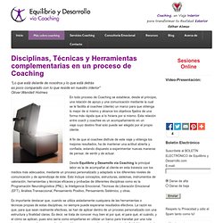 Disciplinas relacionadas y utilizadas en Coaching