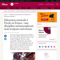 Education musicale à l'école en France : une discipline métamorphosée mais toujours méconnue
