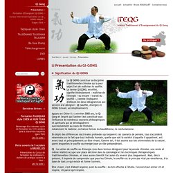 Qi Gong, discipline traditionnelle chinoise de l’art de la maîtrise du souffle