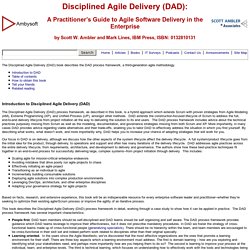 Disciplined Agile Delivery: A Practitioner’s Guide to Agile Software Delivery in the Enterprise