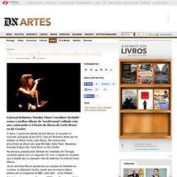 Disco de Ana Moura eleito o melhor de 2013 - Artes