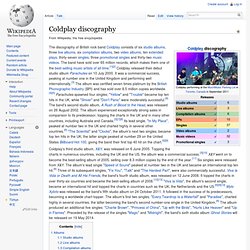 Coldplay discography