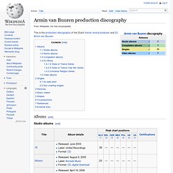 Armin van Buuren discography