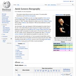 Annie Lennox discography