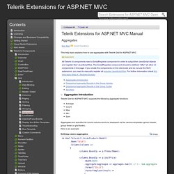 Extensions for ASP.NET MVC Open Source (discontinued) Documentation