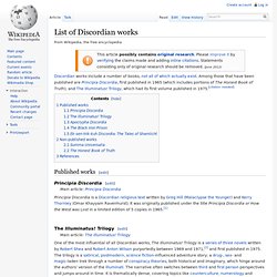 List of Discordian works