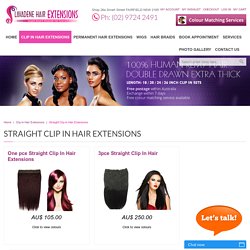 Discounted Straight Clip-in Hair Extensions