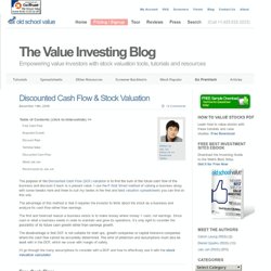 Discounted Cash Flow & Stock Valuation