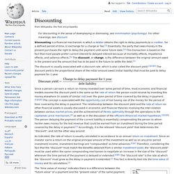 Discounting