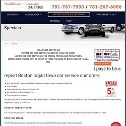 Boston Specials and Discounts on Limo Booking - NorthEastern Limousine