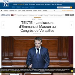 TEXTE - Le discours d'Emmanuel Macron au Congrès de Versailles