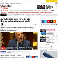 Ayrault : les points forts de son discours de politique générale