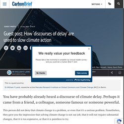 How ‘discourses of delay’ are used to slow climate action
