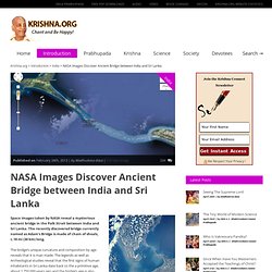 NASA Images Discover Ancient Bridge between India and Sri Lanka