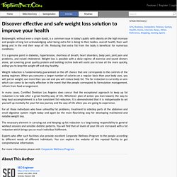Discover effective and safe weight loss solution to improve your health