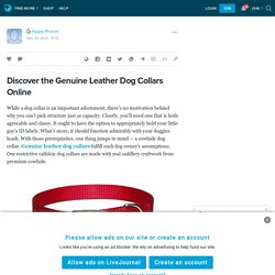 Discover the Genuine Leather Dog Collars Online: ext_5750529 — LiveJournal
