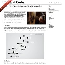 Top 10 Free Ways To Discover New Music Online – Eternal Code