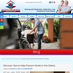 Discover Tips to Help Prevent Stroke in the Elderly