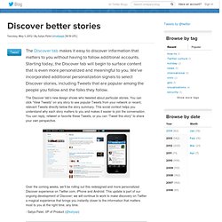 Discover better stories