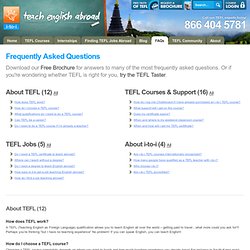 TEFL FAQ - Which TEFL course is right for me?