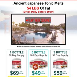 (3) Tonic discovered in Japan for astonishing effect on metabolism