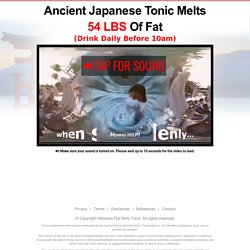 (3) Tonic discovered in Japan for astonishing effect on metabolism