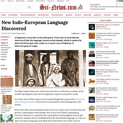 New Indo-European Language Discovered