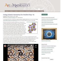 Using Islamic Geometry for Student Buy-In