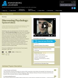 Discovering Psychology: Updated Edition