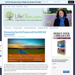 Discovering Your Life Purpose with the DISC Self Assessment - LifeOhm