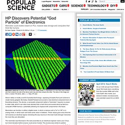 HP Discovers Potential "God Particle" of Electronics