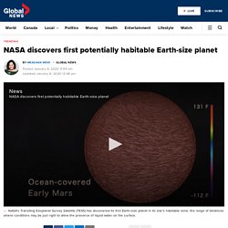 NASA discovers first potentially habitable Earth-size planet