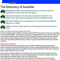 Australia's Discovery | Pearltrees