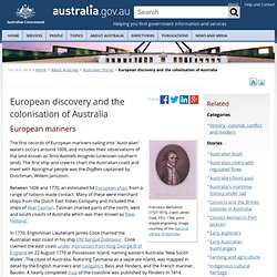 European discovery and the colonisation of Australia