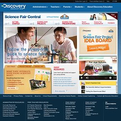 Discovery Education Science Fair Central offers ideas for science fair projects and experiments for kids