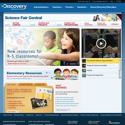 Discovery Education Science Fair Central offers ideas for science fair projects and experiments for kids