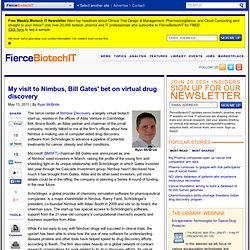 My visit to Nimbus, Bill Gates' bet on virtual drug discovery